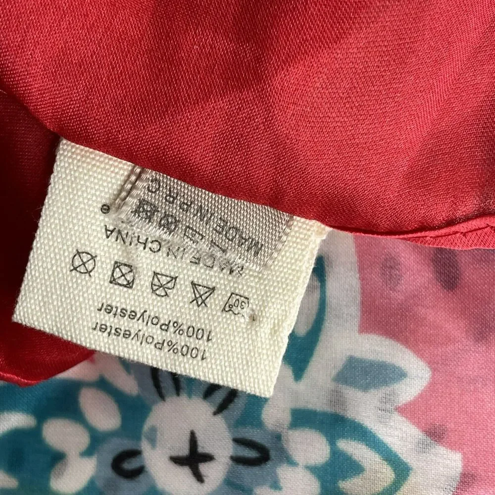 Pretty persuasions pink floral rectangle scarf wrap